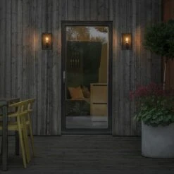 Konstsmide Außenwandleuchte Carpi 60 W, 13,5 X 18 X 30 Cm, Schwarz, IP44 -Beleuchtung 12 3466