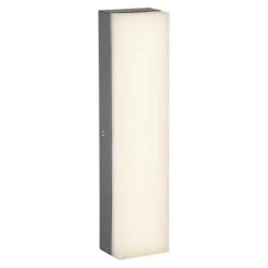 Starlux LED-Außenwandleuchte Laholm 8 W, 7 X 5,3 X 30 Cm, Dunkelgrau, IP54