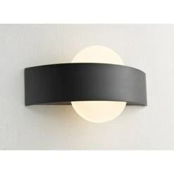 Ledvance LED-Außenwandleuchte Shield Rund 11 W, 6 X 24 X 14,2 Cm, Dunkelgrau, IP44 -Beleuchtung 12 3472