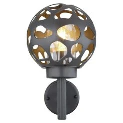 Globo Xeloo Außenwandleuchte 15 W, 20 Mm X 20 Cm X 32,7 Cm, Anthrazit, IP44 -Beleuchtung 12 3492