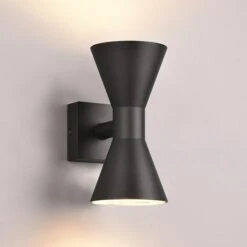 Trio Leuchten Außenwandleuchte ARDAS 10 W, 15 X 10 X 20 Cm, Schwarz, IP44