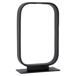 Lucide LED-Tischleuchte Mika 7 W, L X B X H: 16 X 7 X 26 Cm, Schwarz, Schwarz, Warmweiß -Beleuchtung 12 351