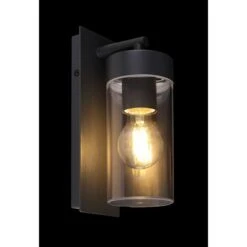 Globo LED-Außenwandleuchte Vessa Anthrazit, Kunststoff, E27, B X H: 8,9 X 25 Cm -Beleuchtung 12 3528