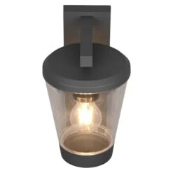 Trio Leuchten Sensor-Außenwandleuchte CAVADO 40 W, 23 X 16 X 28 Cm, Grau, IP44 -Beleuchtung 12 3543