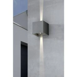 Starlux LED-Außenwandleuchte Umea 8 W, 10 X 10 X 10 Cm, Anthrazit, IP54 -Beleuchtung 12 3575