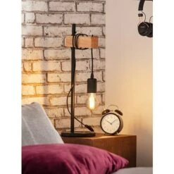 Eglo Townshend Tischleuchte 10 W, L X B X H: 17,5 X 15,5 X 50 Cm, Schwarz, E27 -Beleuchtung 12 358