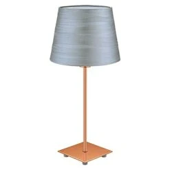 Eglo Fonsea Tischleuchte 60 W, L X B X H: 11 X 11 X 40,5 Cm, Kupfer, Silber, E14