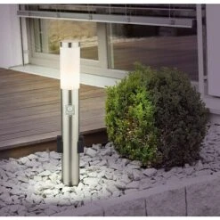 Globo Außenleuchte Boston Opal, Edelstahl, Höhe: 60 Cm -Beleuchtung 12 3613