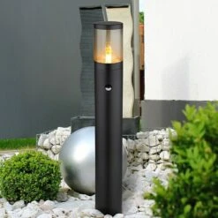 Globo Xeloo Sensor-Außenleuchte 60 W, Schwarz, 14 X 80 Cm
