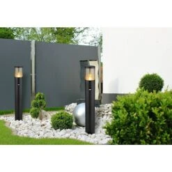 Globo Xeloo Sensor-Außenleuchte 60 W, Schwarz, 14 X 80 Cm -Beleuchtung 12 3617