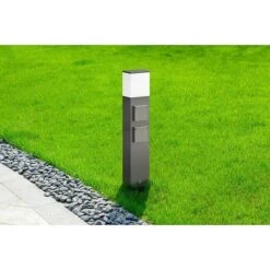 Lavida Milan LED-Wegeleuchte Mit Steckdosen 12 W, Höhe: 50 Cm, Warmweiß, 2 Stk.