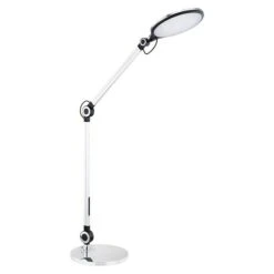 Globo LED-Tischleuchte 9 W, L X B X H: 22,5 X 7,5 X 57,5 Cm, Silber, Kaltweiß -Beleuchtung 12 363