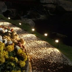 Starlux LED-Gartenspot-Set Bari 3-flammig, 4 W, IP44, Schwarz -Beleuchtung 12 3638