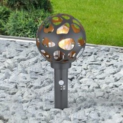 Globo Hilario Sensor-Außenleuchte 15 W, Anthrazit