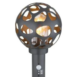 Globo Hilario Sensor-Außenleuchte 15 W, Anthrazit -Beleuchtung 12 3646