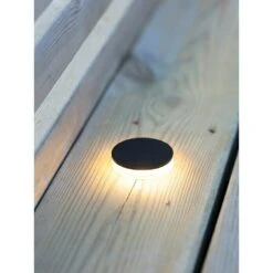 Garden 24 LED-Wegeleuchte Schwarz, Höhe: 10 Cm, Warmweiß