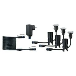 Paulmann Plug & Shine LED-Gartenspot-Set 3 X 2,5 W, 24 V, IP65, Höhe: 90 Mm 12 Paulmann Plug & Shine LED-Gartenspot-Set 3 X 2,5 W, 24 V, IP65, Höhe: 90 Mm -Beleuchtung 12 3680