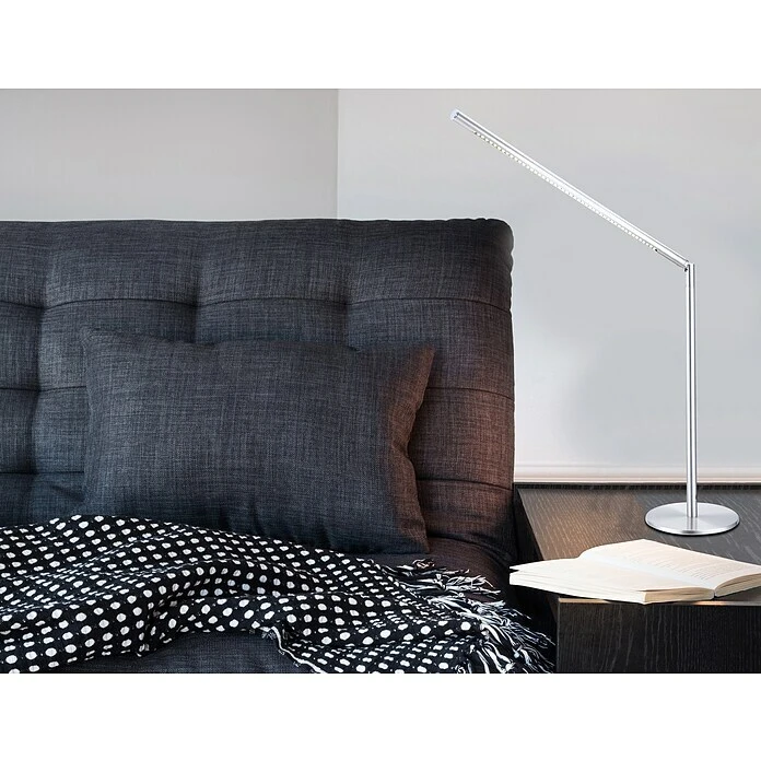 Globo LED-Tischleuchte 4 W, L X B X H: 50 X 15 X 80 Cm, Nickel Matt, Neutralweiß 6 Globo LED-Tischleuchte 4 W, L X B X H: 50 X 15 X 80 Cm, Nickel Matt, Neutralweiß – Bild 4