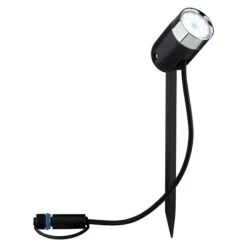 Paulmann Plug & Shine Erdspieß-Strahler Pike 1-flammig, 4,5 W, Höhe: 22,5 Cm, IP44