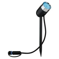 Paulmann Plug & Shine Erdspieß-Strahler Pike 1-flammig, 4,5 W, Höhe: 22,5 Cm, IP44 -Beleuchtung 12 3723