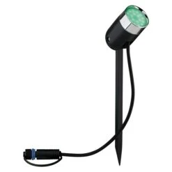Paulmann Plug & Shine Erdspieß-Strahler Pike 1-flammig, 4,5 W, Höhe: 22,5 Cm, IP44 -Beleuchtung 12 3724