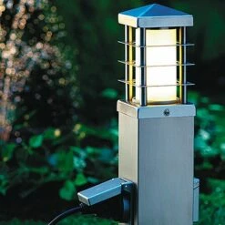 Starlux Gomera Außensockelleuchte Mit Steckdosen Anzahl Steckdosen Schuko: 2