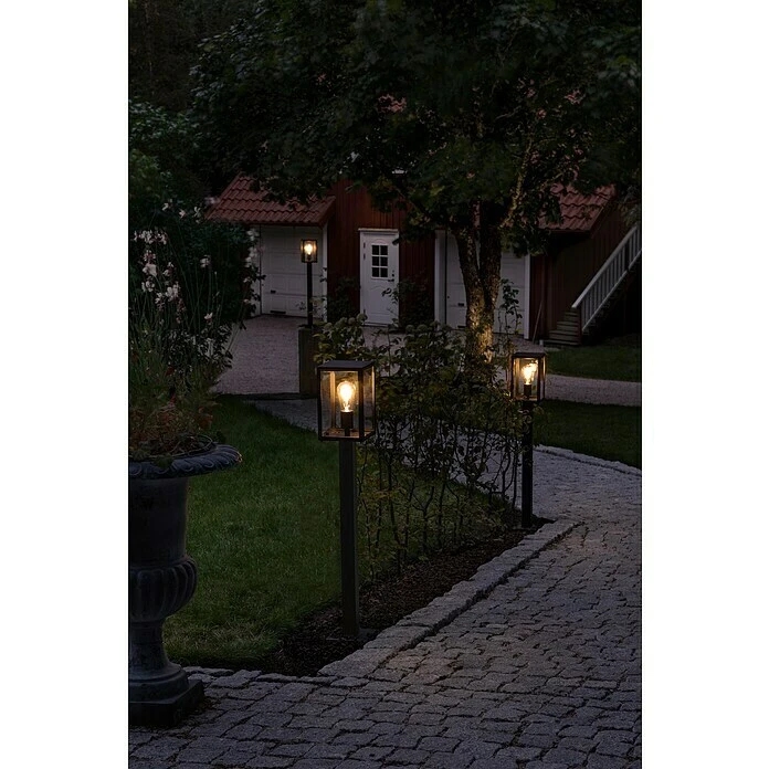 Konstsmide Außenwegeleuchte Carpi 60 W, Schwarz, Höhe: 100 Cm, Schwarz 5 Konstsmide Außenwegeleuchte Carpi 60 W, Schwarz, Höhe: 100 Cm, Schwarz – Bild 3