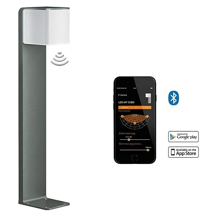 Steinel Sensor-LED-Außenwegeleuchte GL 80 SC ANT Anthrazit, L X B X H: 13,2 X 11 X 63,25 Cm 3 Steinel Sensor-LED-Außenwegeleuchte GL 80 SC ANT Anthrazit, L X B X H: 13,2 X 11 X 63,25 Cm