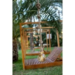 New Garden Pendelleuchte Simona 4,5 W, Braun, Höhe: 180 Cm