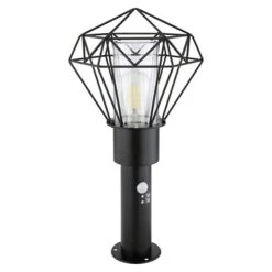 Globo Horace Außenleuchte Horace 15 W, Schwarz, Höhe: 50 Cm