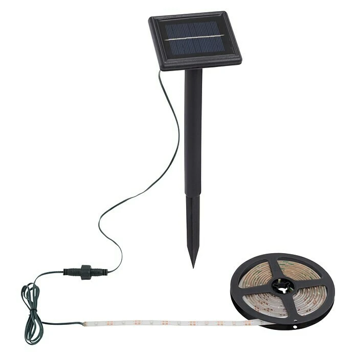 Brilo Solar-Lichterkette 90-flammig, Kabellänge: 3,5 M, LED, Farbwechsel 4 Brilo Solar-Lichterkette 90-flammig, Kabellänge: 3,5 M, LED, Farbwechsel – Bild 2