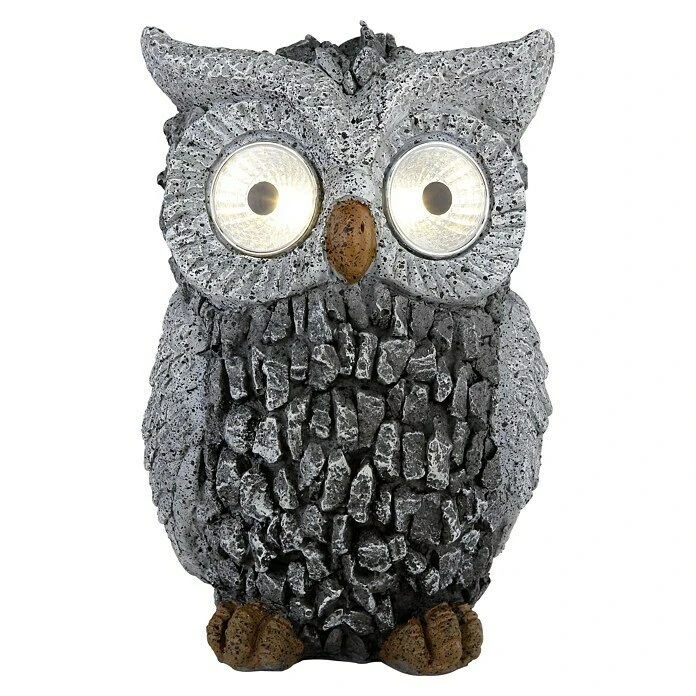 Globo LED-Solar-Dekoleuchte Eule Grau, 13,5 X 11,5 X 19,5 Cm 3 Globo LED-Solar-Dekoleuchte Eule Grau, 13,5 X 11,5 X 19,5 Cm