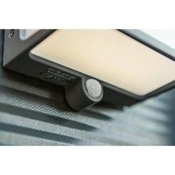 Lutec LED-Solar-Außenwandleuchte DOBLO Solarzelle, Aluminium, Neutralweiß, Anthrazit, 15 X 8,9 X 17 Cm -Beleuchtung 12 3951