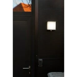 Lutec LED-Solar-Außenwandleuchte DOBLO Solarzelle, Aluminium, Neutralweiß, Anthrazit, 15 X 8,9 X 17 Cm -Beleuchtung 12 3954