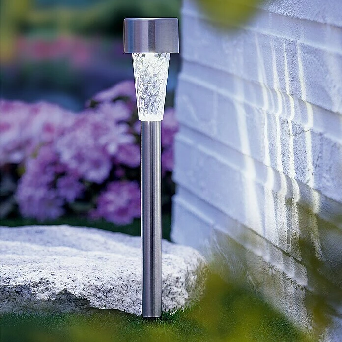 BAUHAUS Solarleuchte Shine Erdspieß, Höhe: 25 Cm, Anzahl LED: 1, Lichtfarbe: Neutralweiß 3 BAUHAUS Solarleuchte Shine Erdspieß, Höhe: 25 Cm, Anzahl LED: 1, Lichtfarbe: Neutralweiß