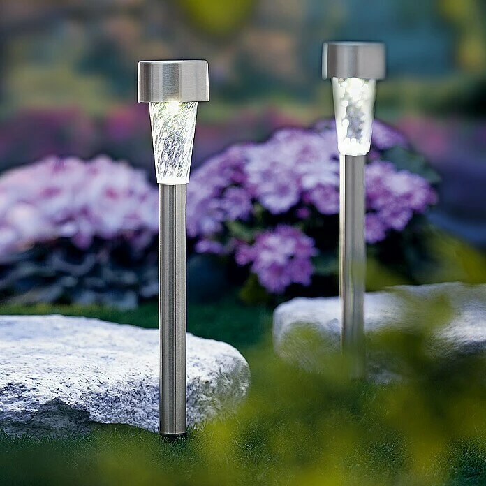 BAUHAUS Solarleuchte Shine Erdspieß, Höhe: 25 Cm, Anzahl LED: 1, Lichtfarbe: Neutralweiß 5 BAUHAUS Solarleuchte Shine Erdspieß, Höhe: 25 Cm, Anzahl LED: 1, Lichtfarbe: Neutralweiß – Bild 3