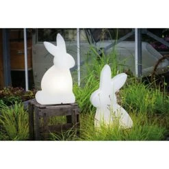 8 Seasons Design Shining LED-Solar-Dekoleuchte Rabbit Weiß, L X B X H: 11 X 38 X 50 Cm -Beleuchtung 12 3969