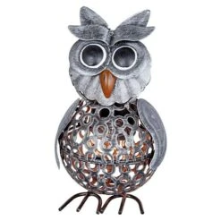 BAUHAUS Solarleuchte Eule 11 X 11 X 18,5 Cm, 1,2 V, Metall, Mit Leuchtmittel -Beleuchtung 12 3972