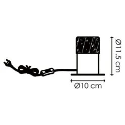 Home Sweet Home Tischleuchte Furdy 10 W, Beige, E27, 100 Mm X 11,5 Cm 12 Home Sweet Home Tischleuchte Furdy 10 W, Beige, E27, 100 Mm X 11,5 Cm -Beleuchtung 12 398