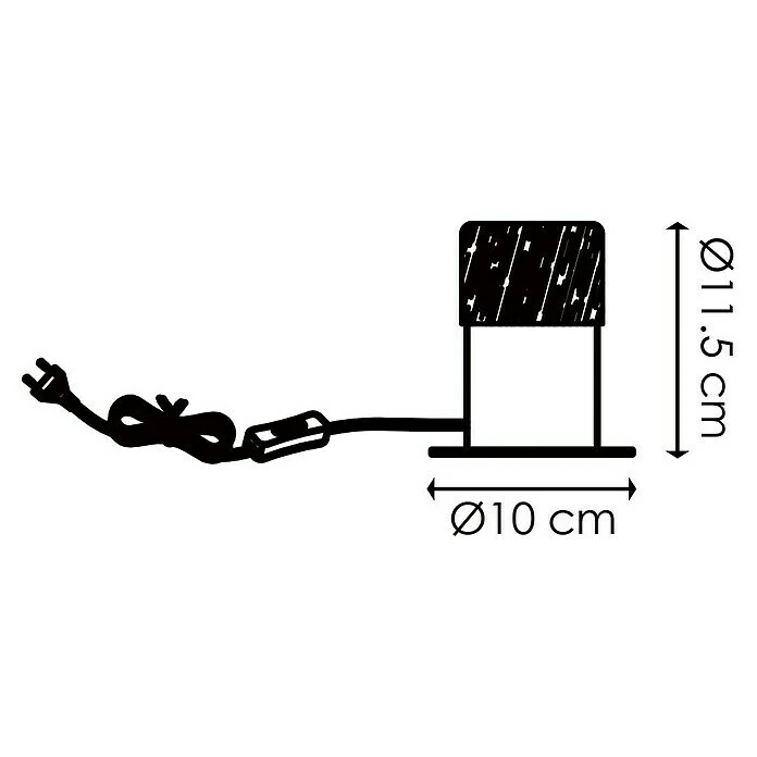 Home Sweet Home Tischleuchte Furdy 10 W, Beige, E27, 100 Mm X 11,5 Cm 7 Home Sweet Home Tischleuchte Furdy 10 W, Beige, E27, 100 Mm X 11,5 Cm – Bild 5