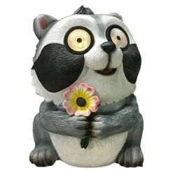 BAUHAUS Solarleuchte Waschbär XXL L X B X H: 29,5 X 25 X 35 Cm, Kunststoff, 0,06 W