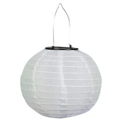 BAUHAUS Solarleuchte Lampion Weiß, Leuchtdauer: 8 H