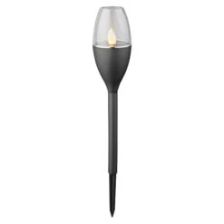 BAUHAUS Solar-Erdspieß Candle 4 Stk., Schwarz, Ø X H: 6,1 X 37,7 Cm, IP44
