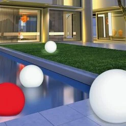 Solar-Schwimmkugel Premium LED, Durchmesser: 30 Cm, IP67, RGB-Farbsteuerung -Beleuchtung 12 4056