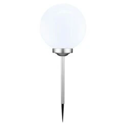 BAUHAUS Solar-Kugelleuchte Erdspieß, Durchmesser: 30 Cm, Höhe: 730 Mm, 8 H
