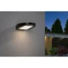 Paulmann Ryse LED-Solar-Außenwandleuchte Bewegungsmelder, 1,2 W, Material: Kunststoff, Warmweiß, Anthrazit -Beleuchtung 12 4086