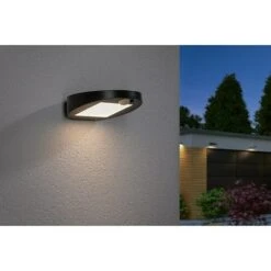 Paulmann Ryse LED-Solar-Außenwandleuchte Bewegungsmelder, 1,2 W, Material: Kunststoff, Warmweiß, Anthrazit