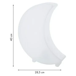 8 Seasons Design Shining LED-Solar-Dekoleuchte Moon Mini Weiß, L X B X H: 10 X 29 X 41 Cm