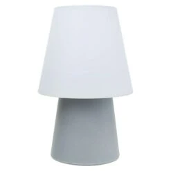 8 Seasons Design No. 1 LED-Solar-Dekoleuchte Grau, L X B X H: 39 X 39 X 60 Cm