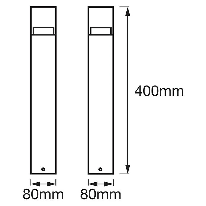 Ledvance LED-Außenleuchte Endura Crystal Farbe Gehäuse: Stahl, IP44, 10,7 X 10,7 X 42,4 Cm 8 Ledvance LED-Außenleuchte Endura Crystal Farbe Gehäuse: Stahl, IP44, 10,7 X 10,7 X 42,4 Cm – Bild 6